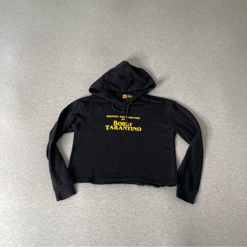 Bobby Tarantino Logic Women's Terry Lined Cropped Pullover Hoodie Sweater